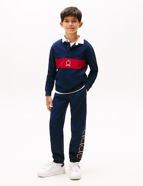 Playera tipo polo Tommy Hilfiger de algodón para niño