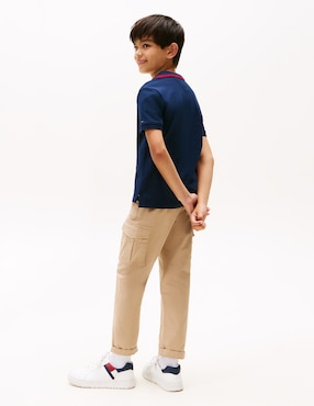 Playera tipo polo Tommy Hilfiger de algodón para niño