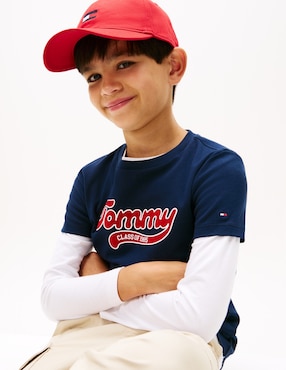 Playera Tommy Hilfiger manga corta para niño