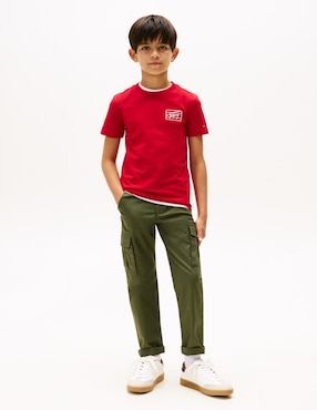 Playera Tommy Hilfiger manga corta para niño