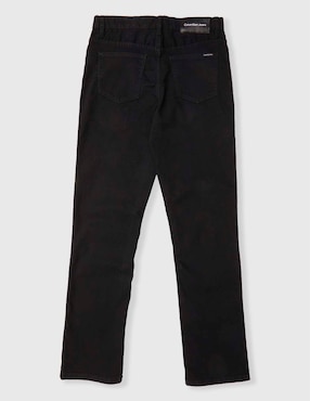 Jeans straight Ck lavado obscuro para niño