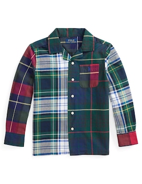 Camisa casual Polo Ralph Lauren de algodón manga larga para niño
