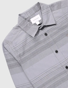 Camisa casual Calvin Klein Jeans de algodón manga larga para niño
