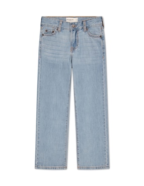 Jeans straight Abercrombie & Fitch lavado claro para niño