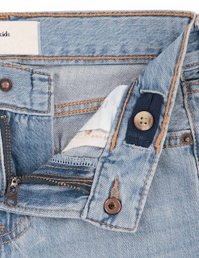 Jeans straight Abercrombie & Fitch lavado claro para niño