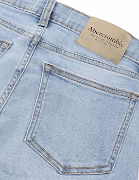 Jeans straight Abercrombie & Fitch lavado claro para niño