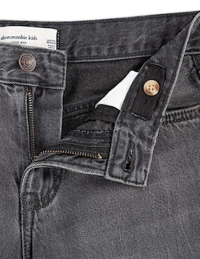 Jeans straight Abercrombie & Fitch lavado obscuro para niño