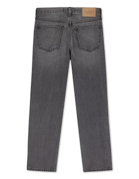 Jeans straight Abercrombie & Fitch lavado obscuro para niño