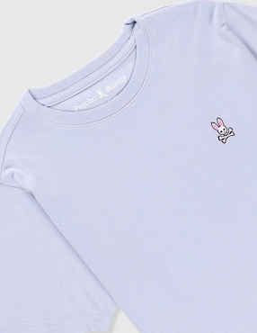 Playera Psycho Bunny manga corta para niño