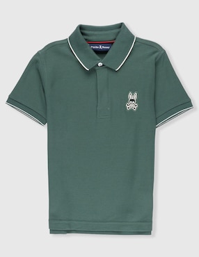 Playera tipo polo Psycho Bunny de algodón para niño