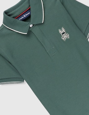 Playera tipo polo Psycho Bunny de algodón para niño