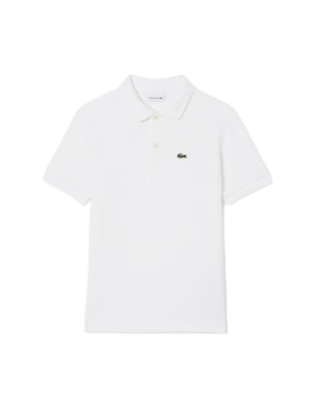 Playera tipo polo Lacoste de algodón para niño
