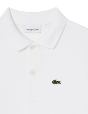 Playera tipo polo Lacoste de algodón para niño