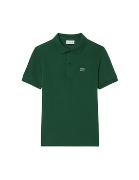 Playera tipo polo Lacoste de algodón para niño