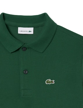 Playera tipo polo Lacoste de algodón para niño