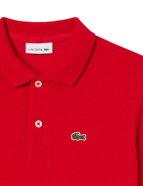 Playera tipo polo Lacoste de algodón para niño