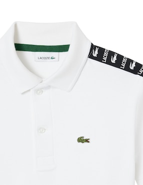 Playera tipo polo Lacoste de algodón para niño