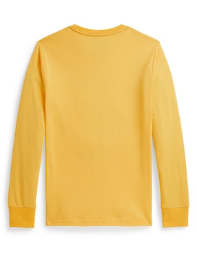 Playera Polo manga larga para niño