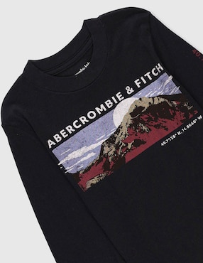 Playera Abercrombie & Fitch manga larga para niño