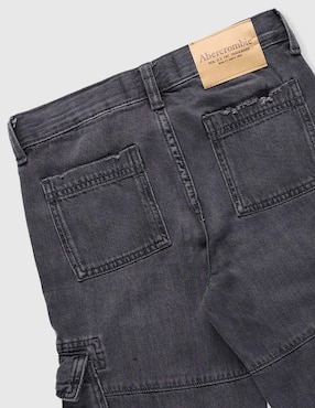 Jeans cargo baggy Abercrombie & Fitch deslavado para niño