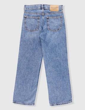 Jeans baggy Abercrombie & Fitch lavado desgastado para niño