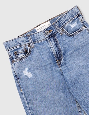Jeans baggy Abercrombie & Fitch lavado desgastado para niño