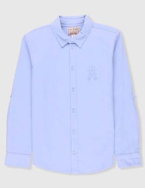 Camisa casual Guess de algodón manga larga para niño