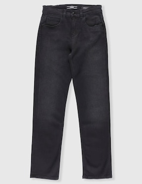 Jeans straight Guess lavado obscuro para niño