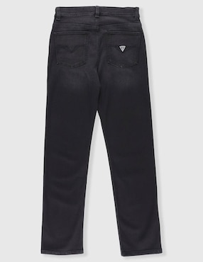 Jeans straight Guess lavado obscuro para niño