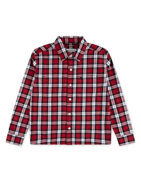 Camisa casual Abercrombie & Fitch de algodón manga larga para niño