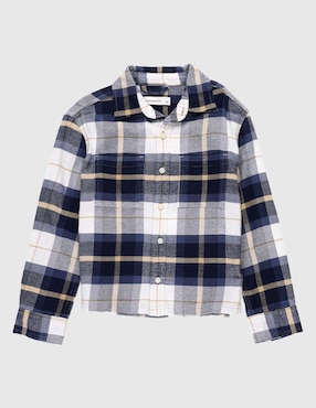 Camisa casual Abercrombie & Fitch de algodón manga larga para niño