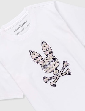 Playera Psycho Bunny manga corta para niño