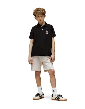 Playera tipo polo Psycho Bunny de algodón para niño