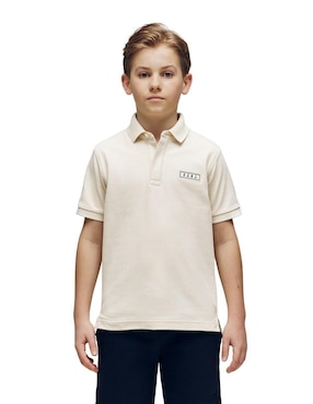 Playera tipo polo Psycho Bunny de algodón para niño