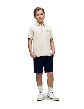 Playera tipo polo Psycho Bunny de algodón para niño