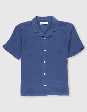 Camisa casual Abercrombie & Fitch de algodón manga corta para niño