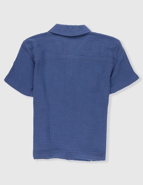 Camisa casual Abercrombie & Fitch de algodón manga corta para niño
