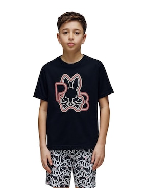 Playera Psycho Bunny FD25 manga corta para niño