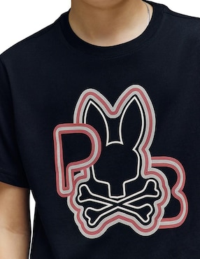Playera Psycho Bunny FD25 manga corta para niño
