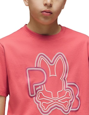 Playera Psycho Bunny FD25 manga corta para niño