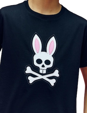 Playera Psycho Bunny manga corta para niño