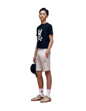 Playera Psycho Bunny manga corta para niño