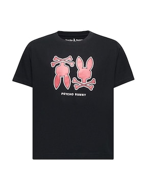 Playera Psycho Bunny manga corta para niño