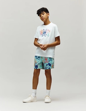 Playera Psycho Bunny manga corta para niño