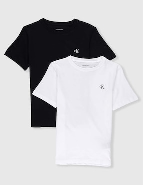 Set playera Calvin Klein manga corta para niño