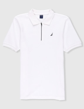 Playera tipo polo Nautica de algodón para niño
