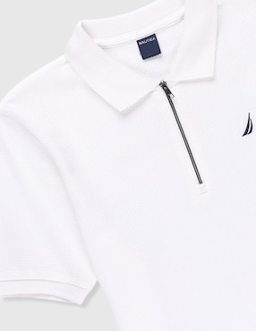 Playera tipo polo Nautica de algodón para niño