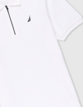 Playera tipo polo Nautica de algodón para niño