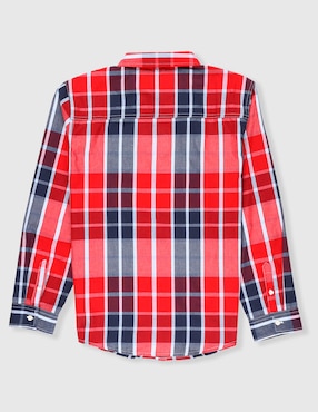 Camisa casual Nautica de algodón manga larga para niño