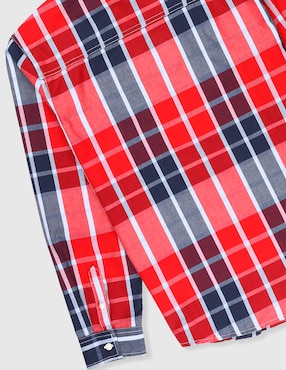 Camisa casual Nautica de algodón manga larga para niño